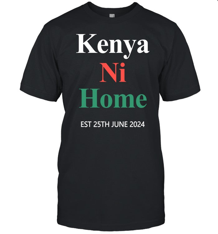 Mercy Tarus Wearing Kenya Ni Home Est 25Th June 2024 Shirt
