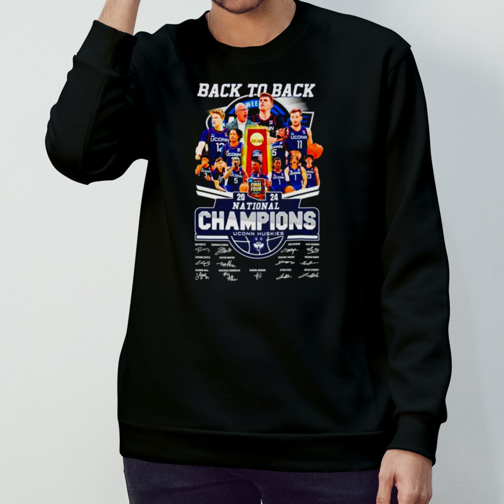 2024 Uconn Huskies NCAA Mens’s Basketball National Champions Fan signatures shirts