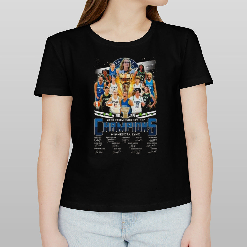 2024 Wnba Commissioner’s Cup Champions Minnesota Lynx Signatures T-shirt