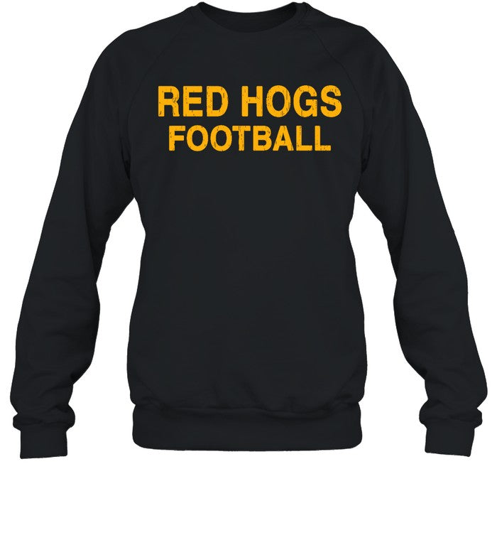 Red Hogs Football Hoodie