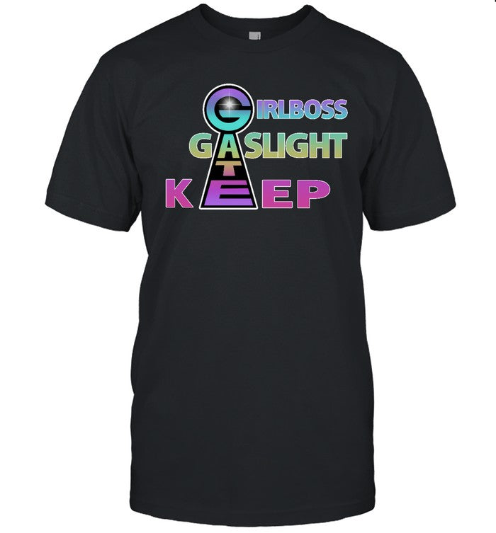 Newsovietposter Girlboss Gatekeep Gaslight Shirt