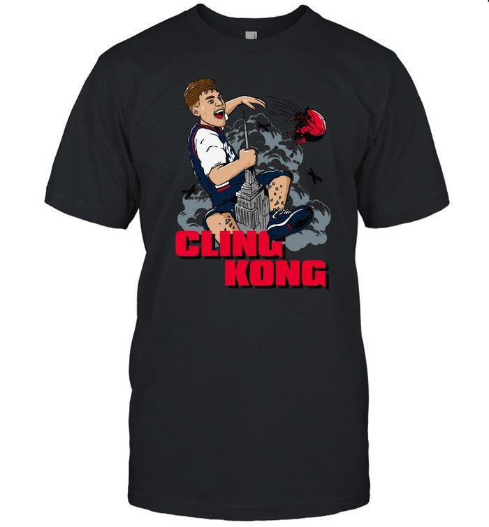 Dave Portnoy Wearing Donovan Clingan Cling Kong Uconn Shirt