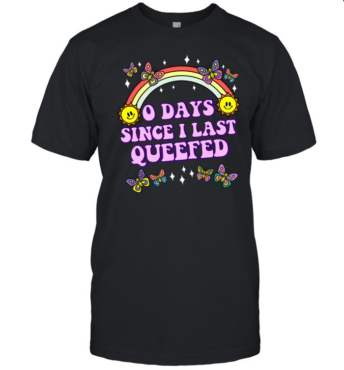 Sam Ramsdell Wearing O Days Since Last Queefed Shirt