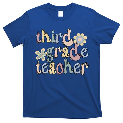 3Rd Grade Teacher Third Grade Teacher Groovy Gift T-Shirt