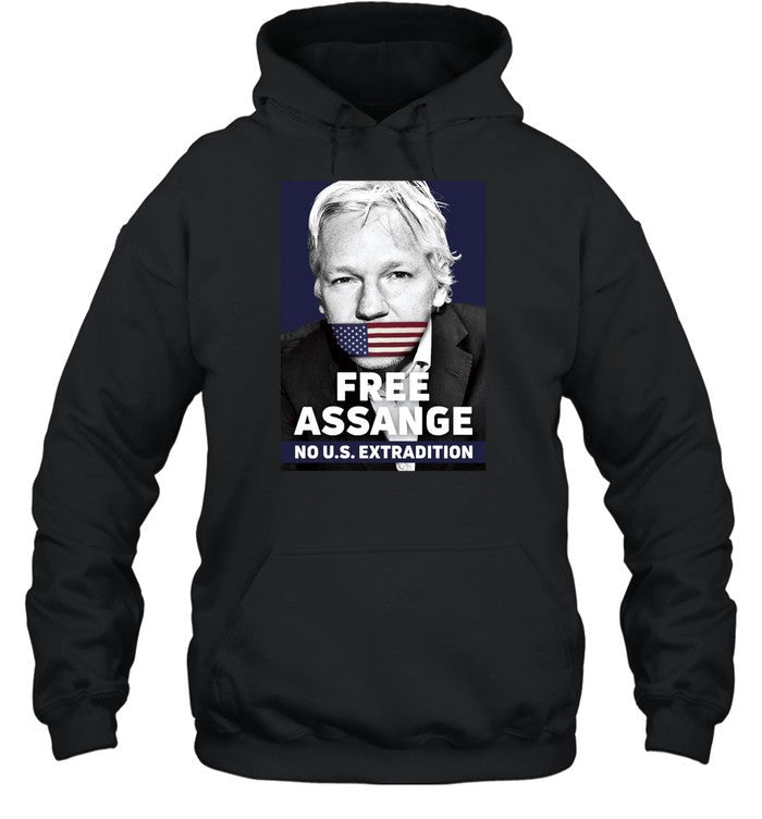 Funny Free Assange No Us Extradition T Shirt