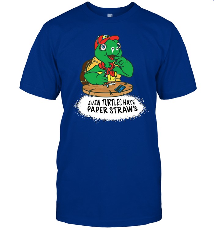 Isaac Butterfield Paper Straws Tee Shirt