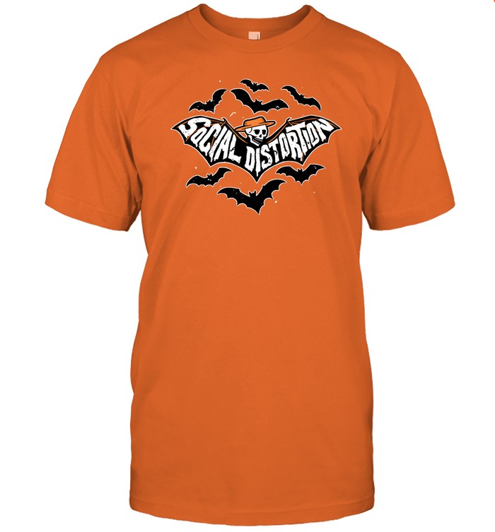Skelly Bat Orange Shirt