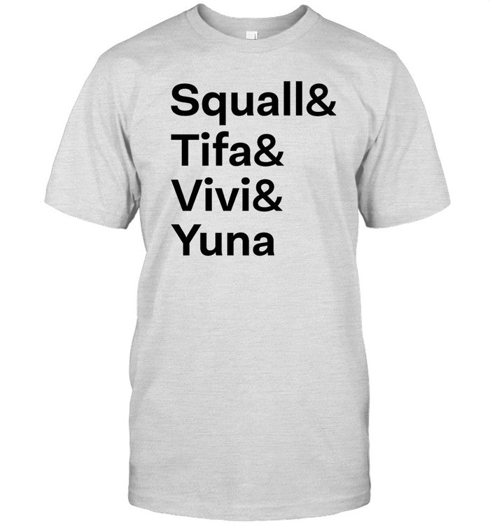 Squall& Tifa& Vivi& Yuna T Shirt