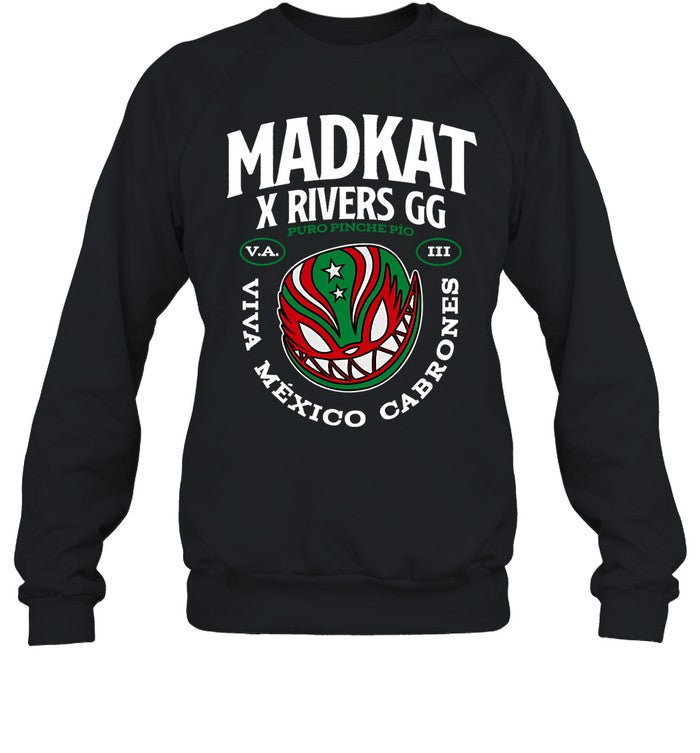 Madkat X Rivers Gg Puro Pinche Pio Viva Mexico Cabrones Hoodie