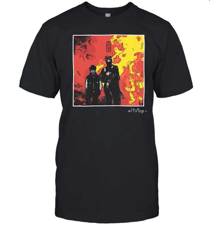 Altstop Catboi On Fire Deluxe T Shirt