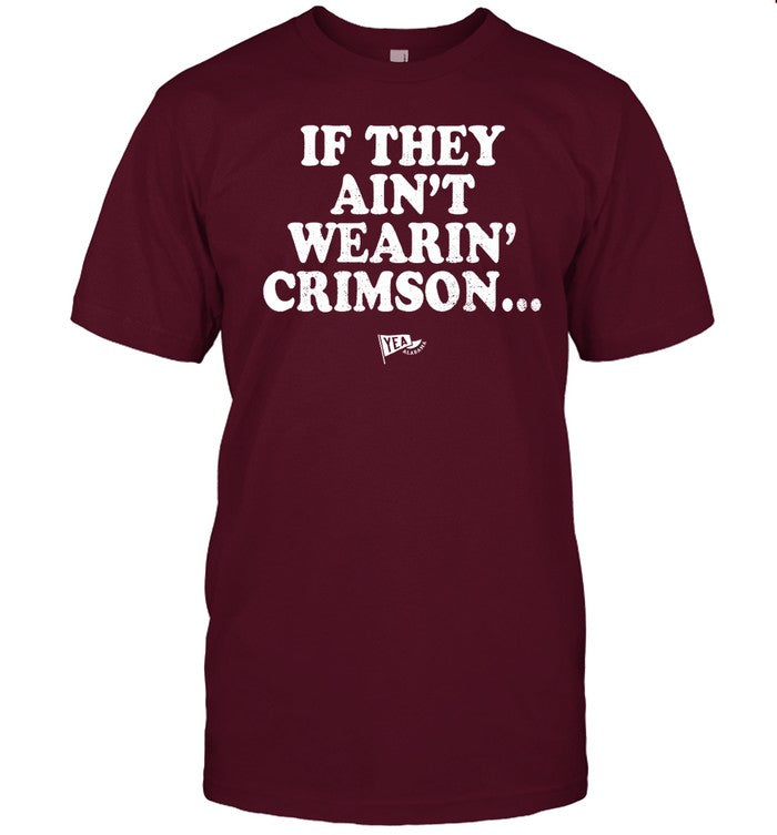 If They Ain't Wearin' Crimson Blank Back Hoodie