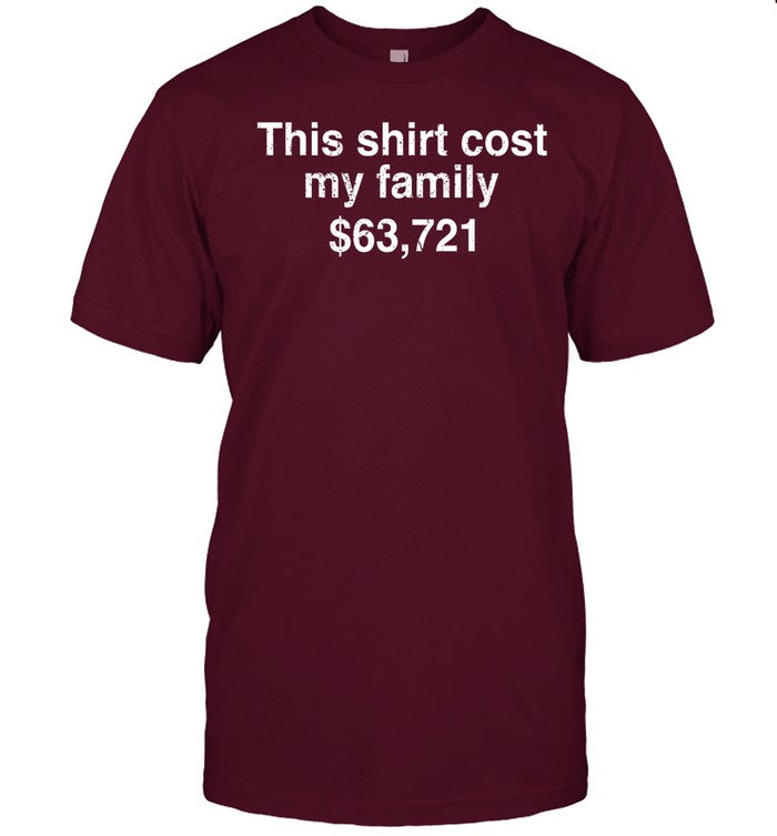 Blackcactusx This Shirt Cost My Family $63,721 Now I Can Read Without Moving My Lips Harvard '86 Shirt