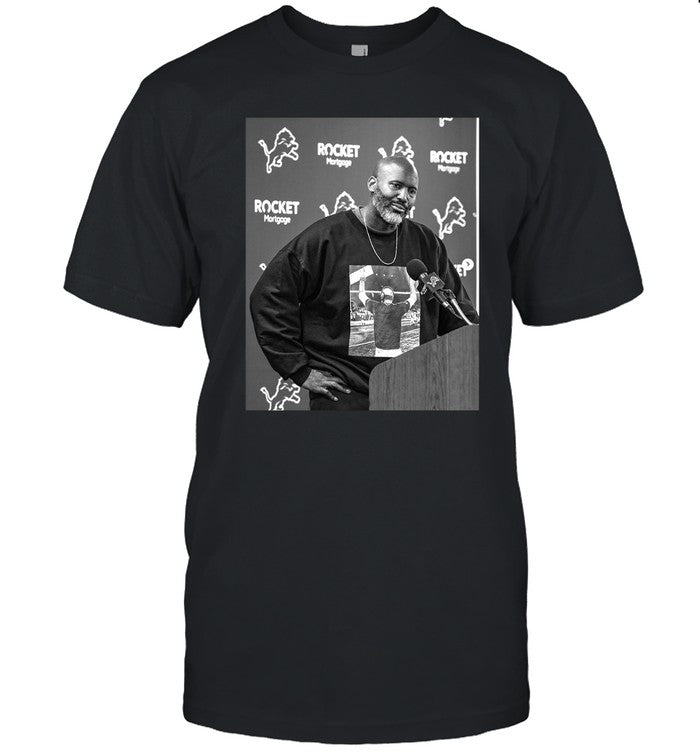 Detroit Lions Brad Holmes Wearing A Shirt Of Dan Campbell Photo Shirt