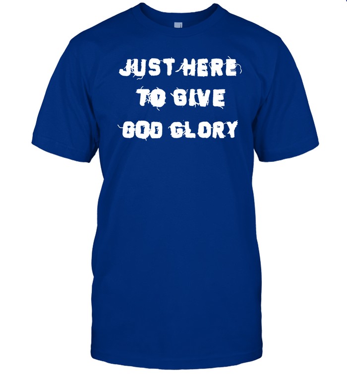 Justin Fields Wearing Just Here To Give God Glory Shirt