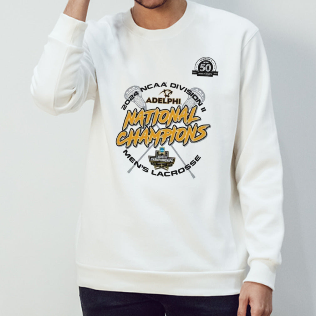 Adelphi Panthers Men’s Lacrosse 2024 NCAA Division II National Champions logo shirt
