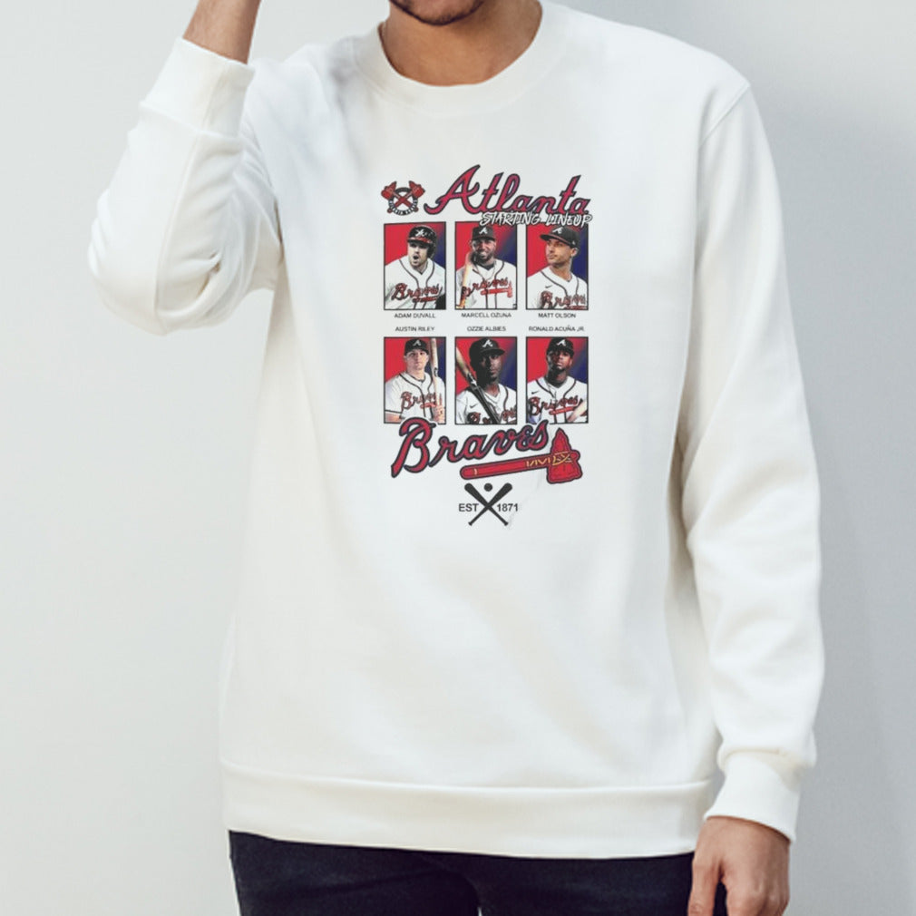 Atlanta Braves Baseball Team Est 1871 Starting Lineup Shirts
