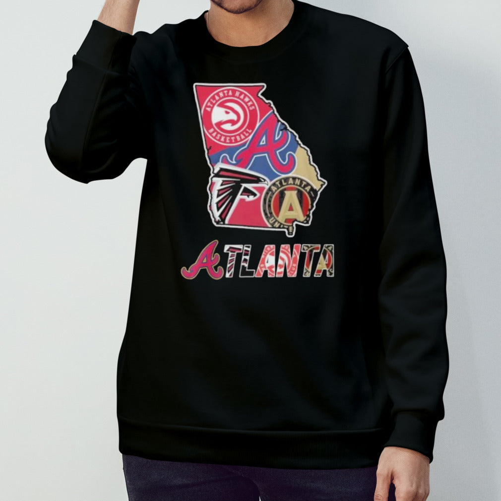 Atlanta Map Sports Teams Logo Shirt