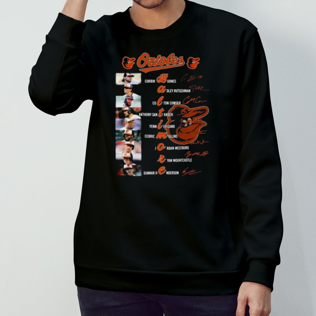 Baltimore Orioles Baseball Team All Stars Line Up 2024 Signatures shirt