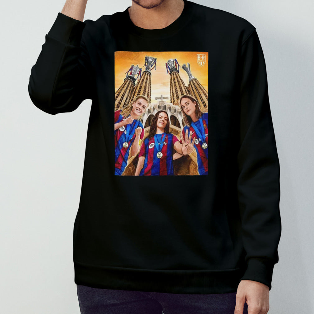 Barcelona Win The UWCL And Complete The Quadruple UEFA Women’s Champions League 2024 shirt
