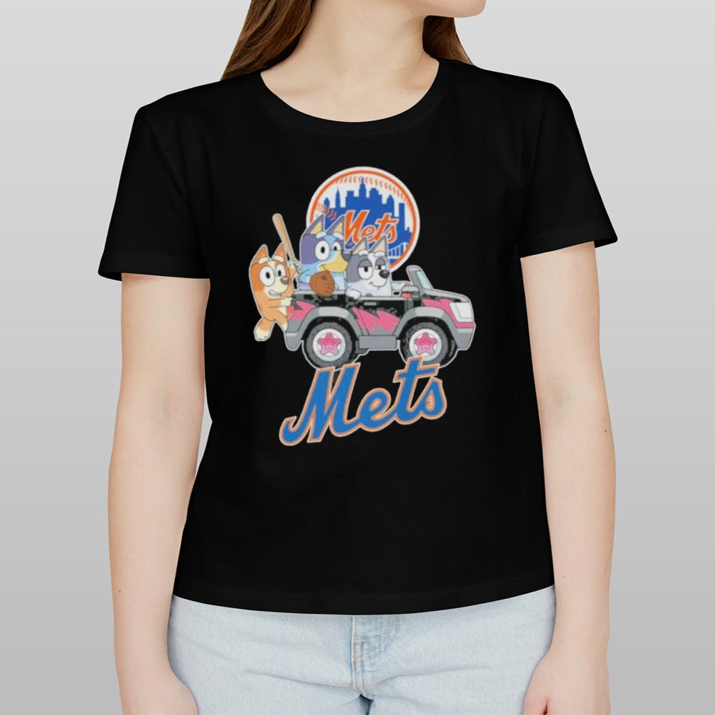 Bluey Characters New York Mets Shirt