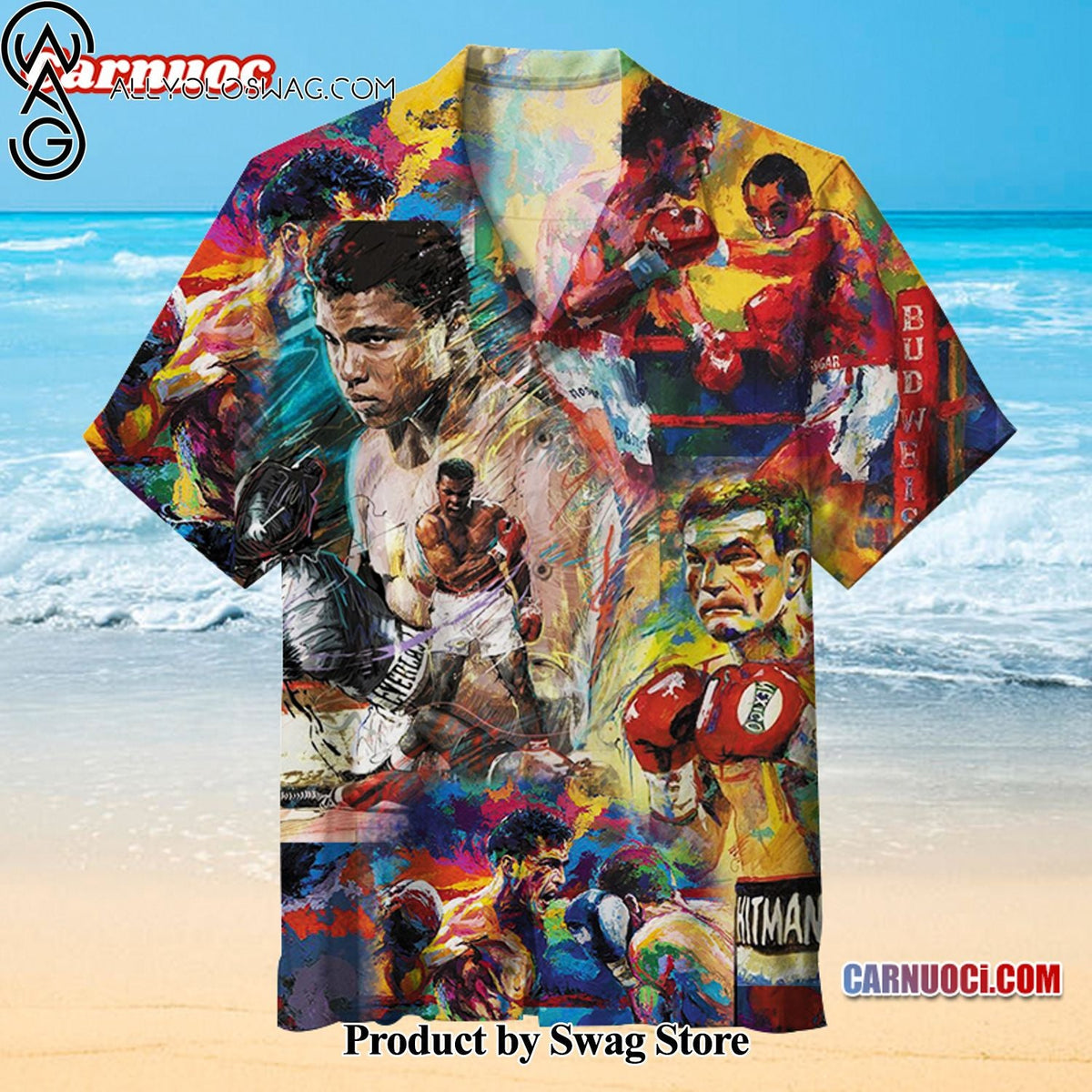 Boxing Lightweight Hawaiian Shirt