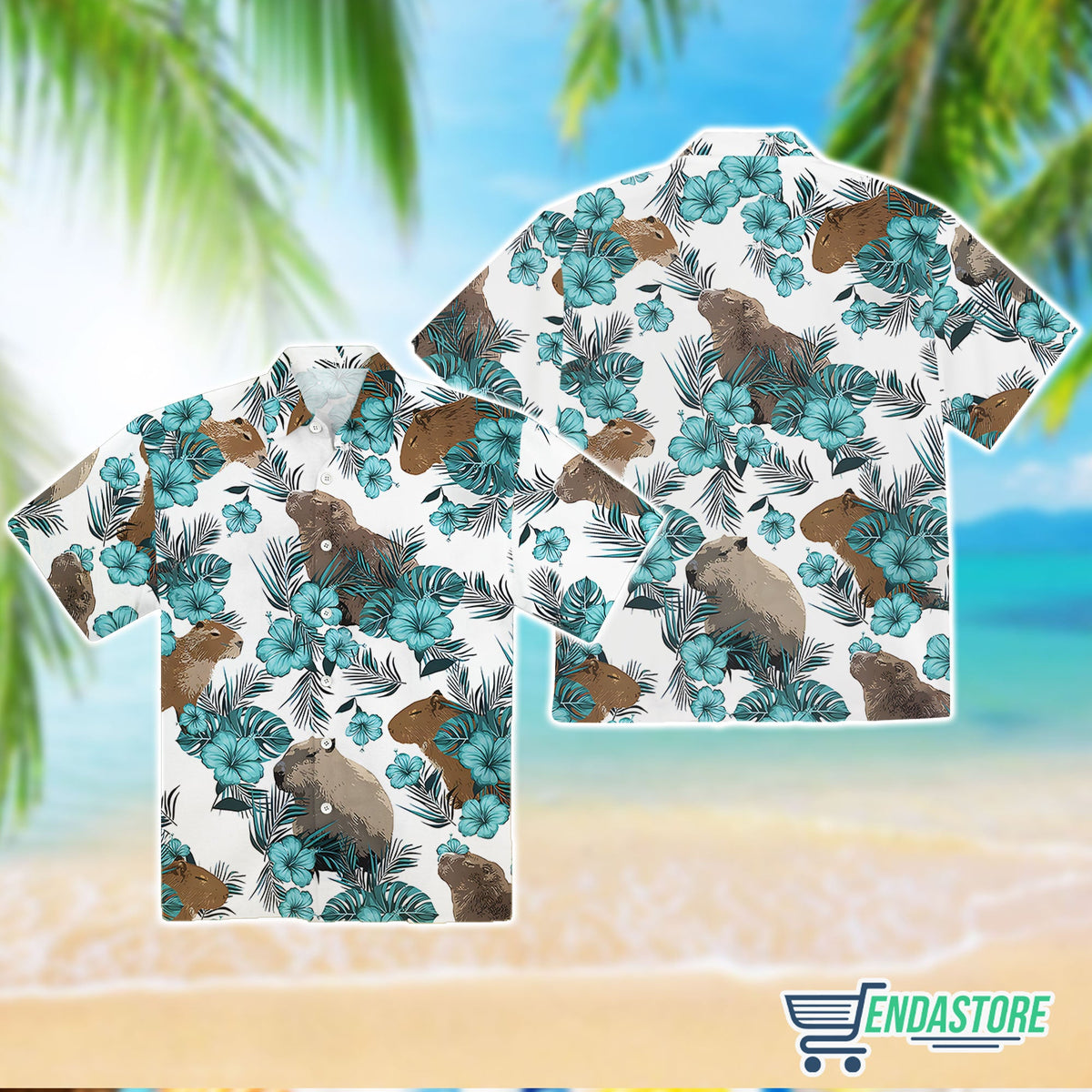Capybara Tropical Hawaiian Shirt