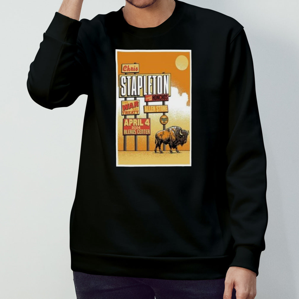 Chris Stapleton April 4 2024 Alerus Centre Grand Forks Shirts