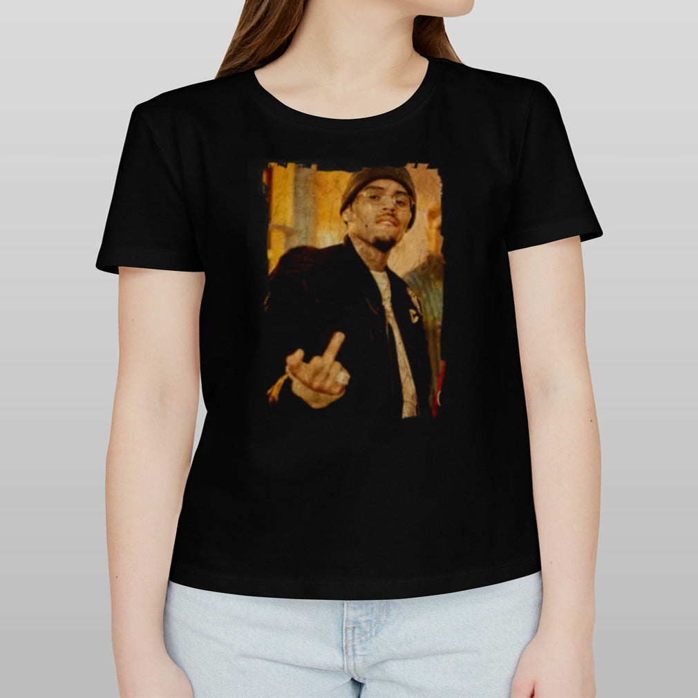Chris brown MiddaFinga T Shirt