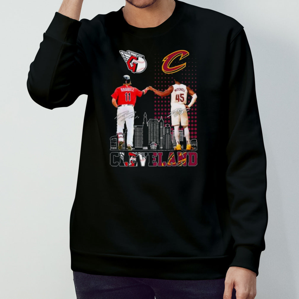 Cleveland Sports Teams Jose Ramirez And Donovan Mitchell Signatures Shirt