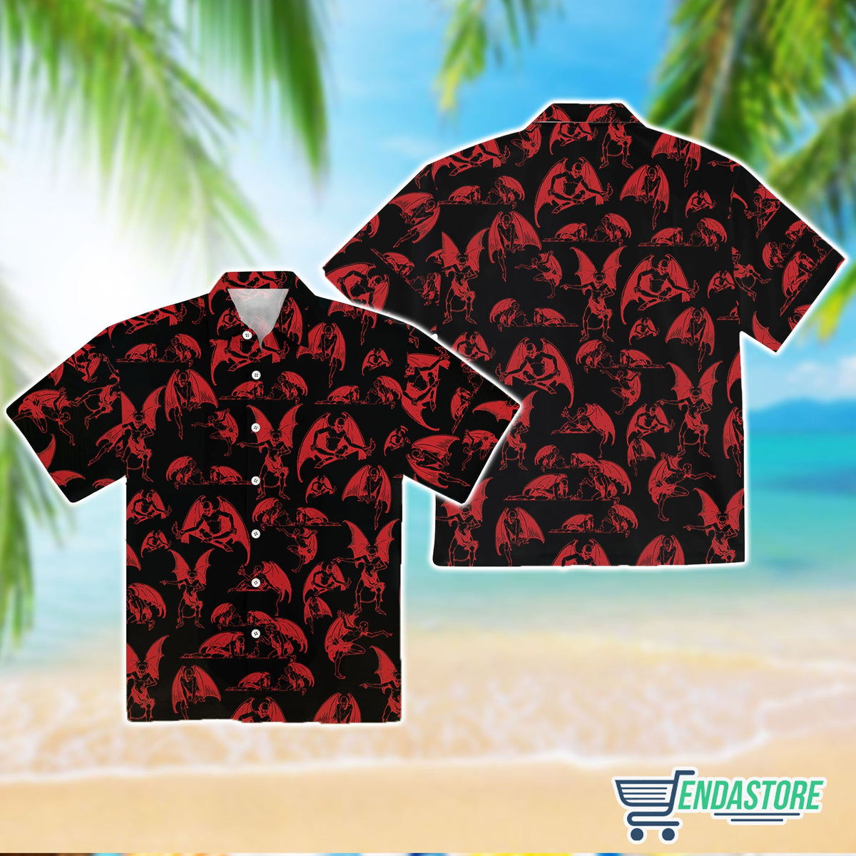 Demon Pattern Men's Hawaiian Shirt