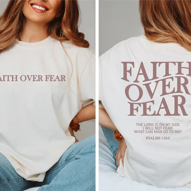 Faith Over Fear Christian Shirt ,Christian shirt ,Jesus Cheistmas Shirts, Trendy Shirt ,Bible Verse Shirt T-shirt, sweater and Hoodie