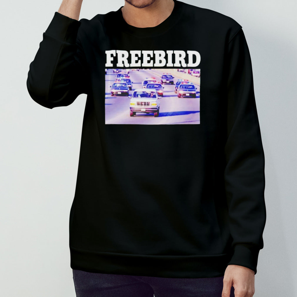 Freebird white Bronco shirts