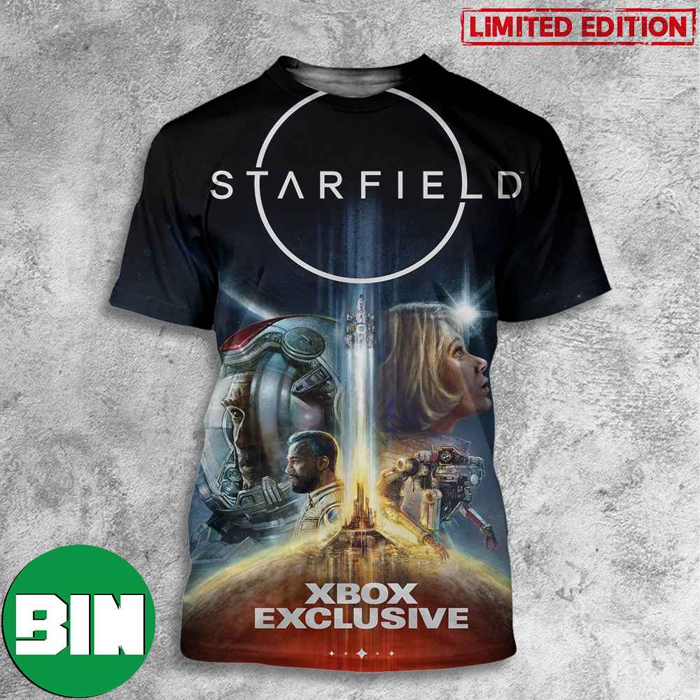 Game Of This Generation Starfield Union 3D T-Shirts