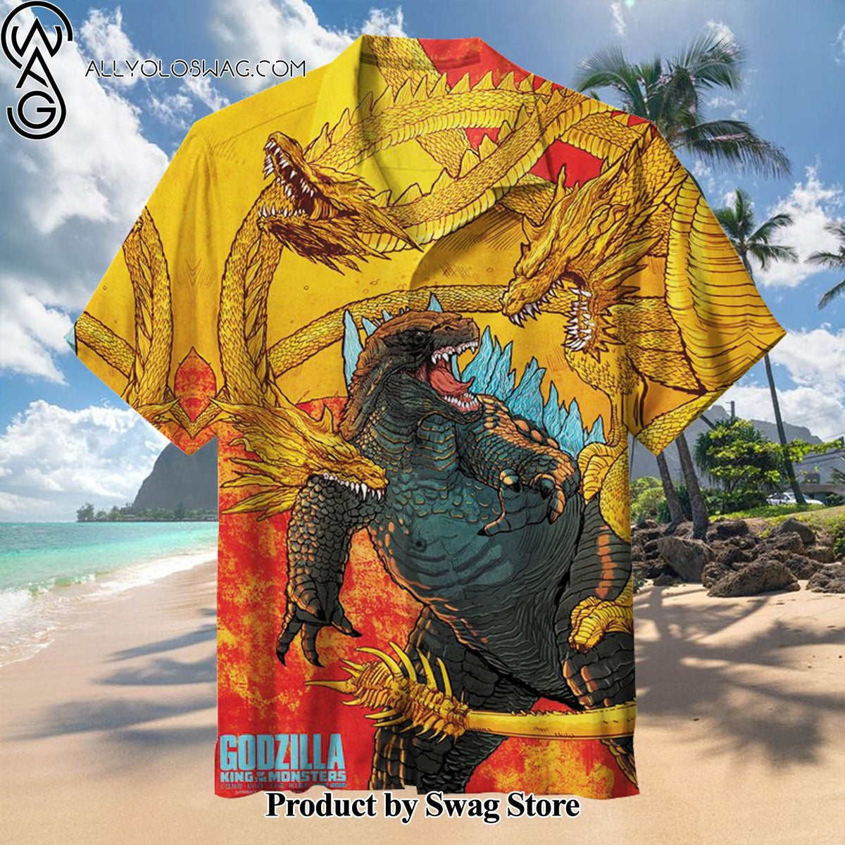 Godzilla Conversation-Starter Hawaiian Shirt