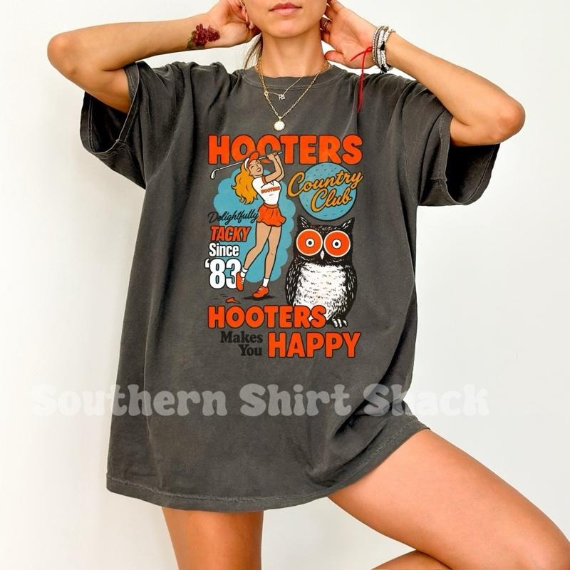 H00TERS Golf T shirt | Pepper comfort colors t shirt |Womens Unisex Shirt | Graphic Tee