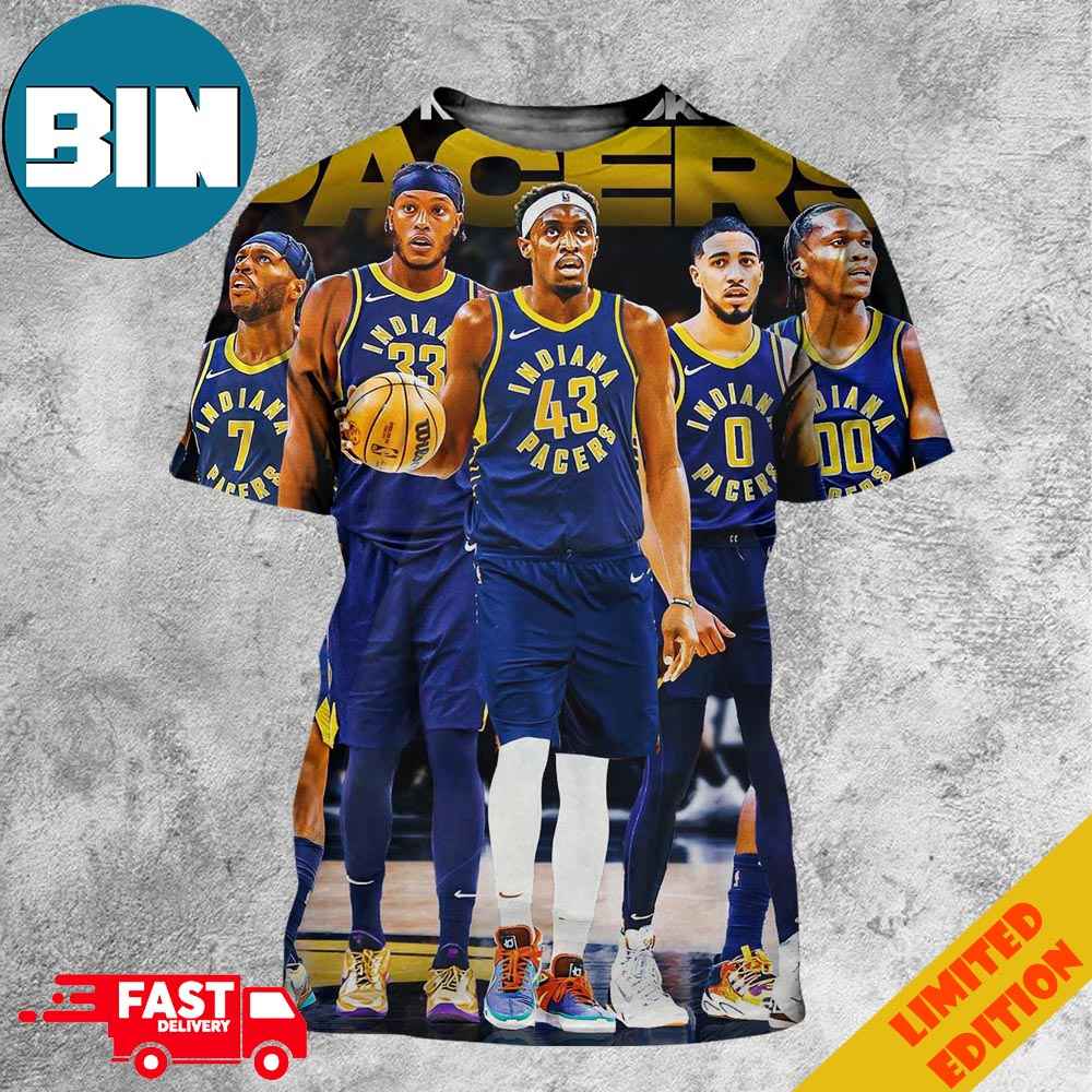 Hield Buddy Turner Myles Pascal Siakam Haliburton Tyrese Bennedict Mathurin New Look Indiana Pacers 3D T-Shirts