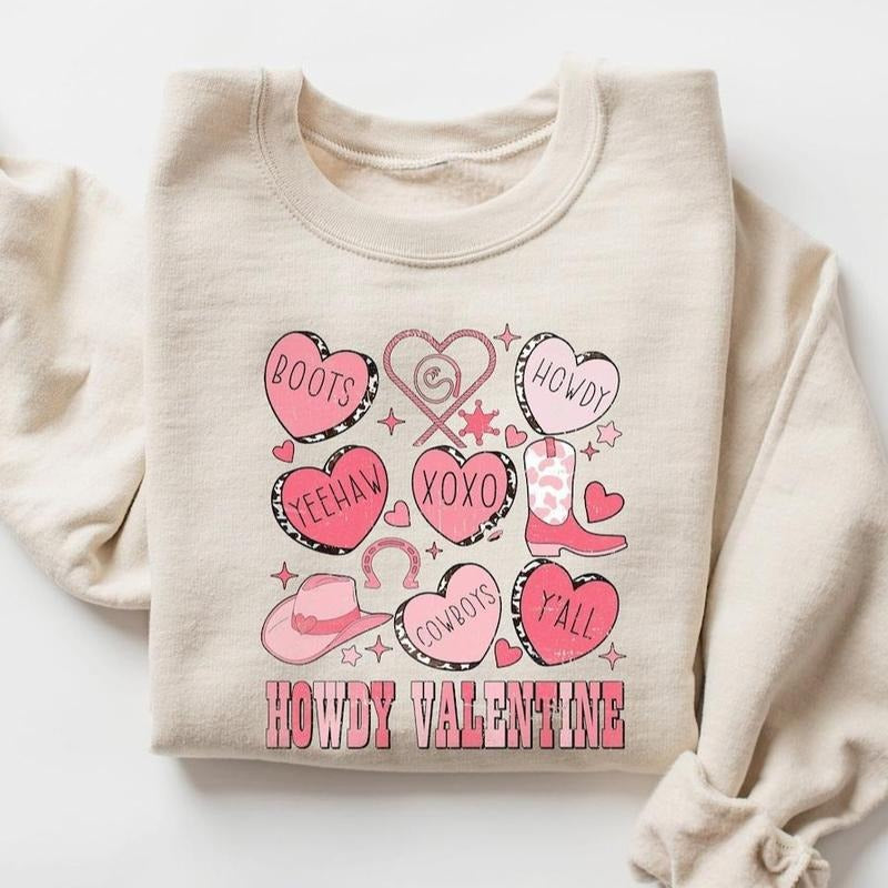 Howdy Valentine Sweatshirt, Valentine Cowgirl Shirt, Western Valentine Sweatshirt, Valentines Day Sweatshirt, I Love You Hoodie, Western Love Sweatshirt, Howdy Couple Shirt Shirt