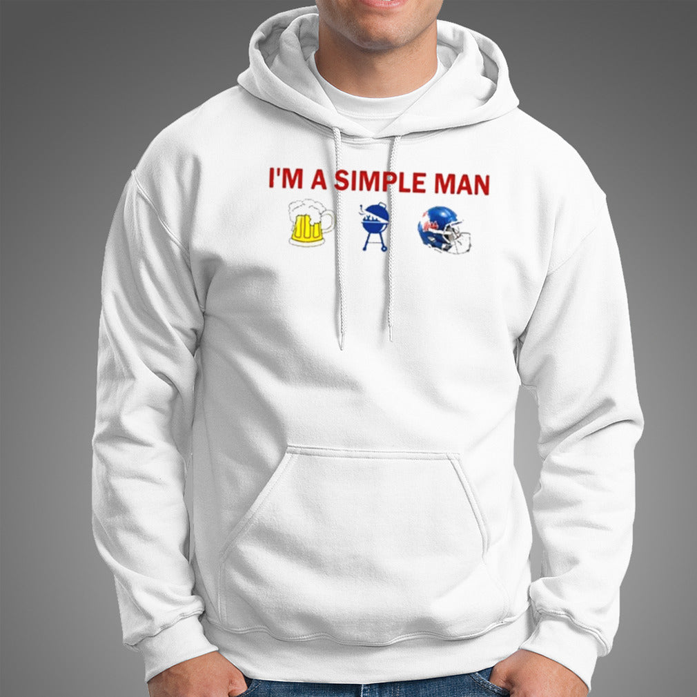 I’m A Simple Man I Like Beer BBQ And Ole Miss Rebels Shirt