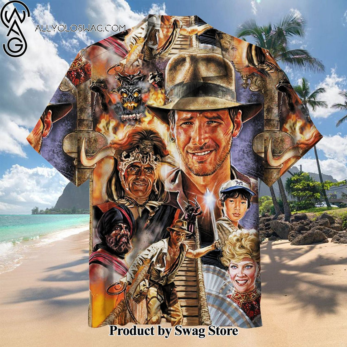 Indiana Jones Personalized Hawaiian Shirt