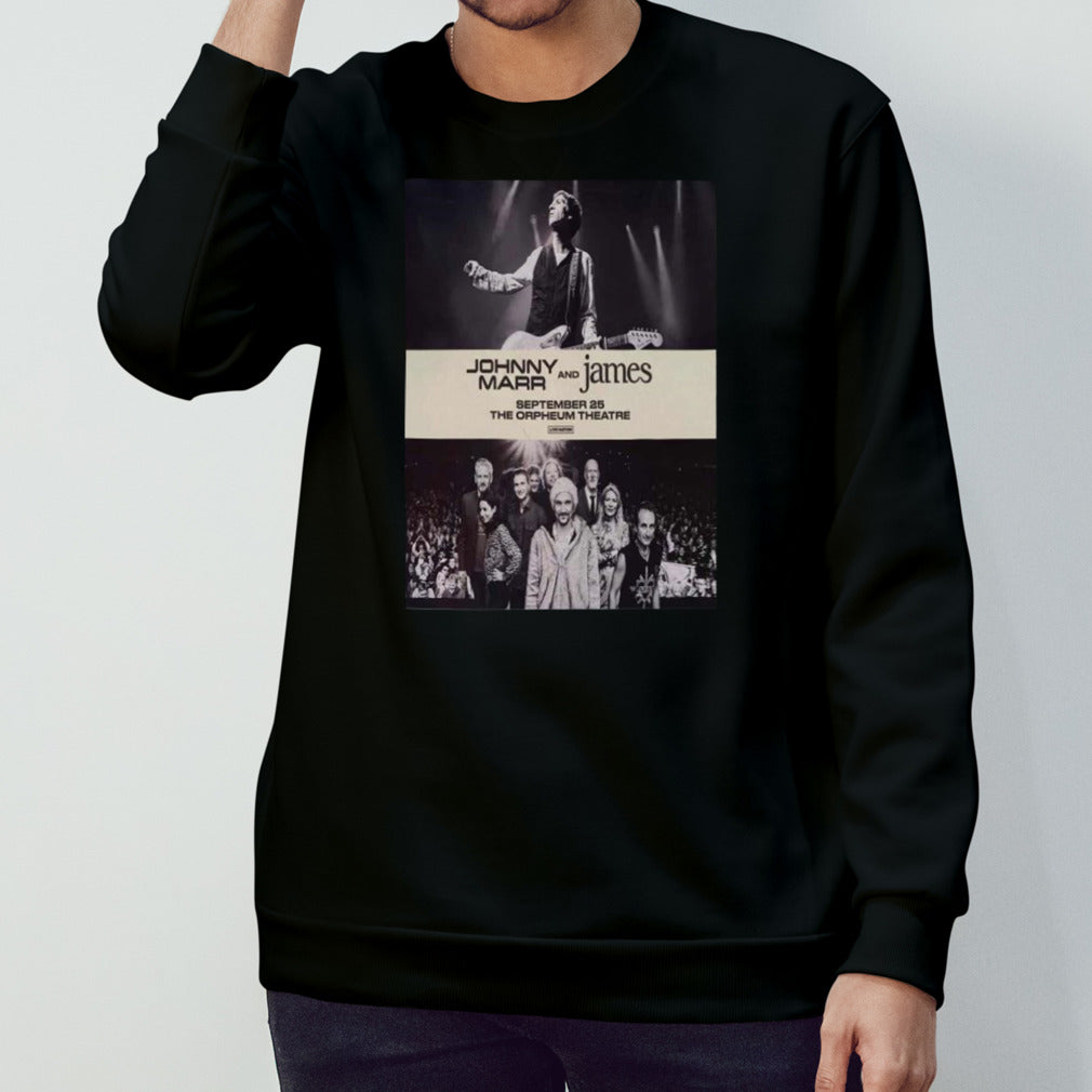 Johnny Marr And James North America Spirit Power Tour 2024 At The Orpheum Theatre Live Nation Shirt