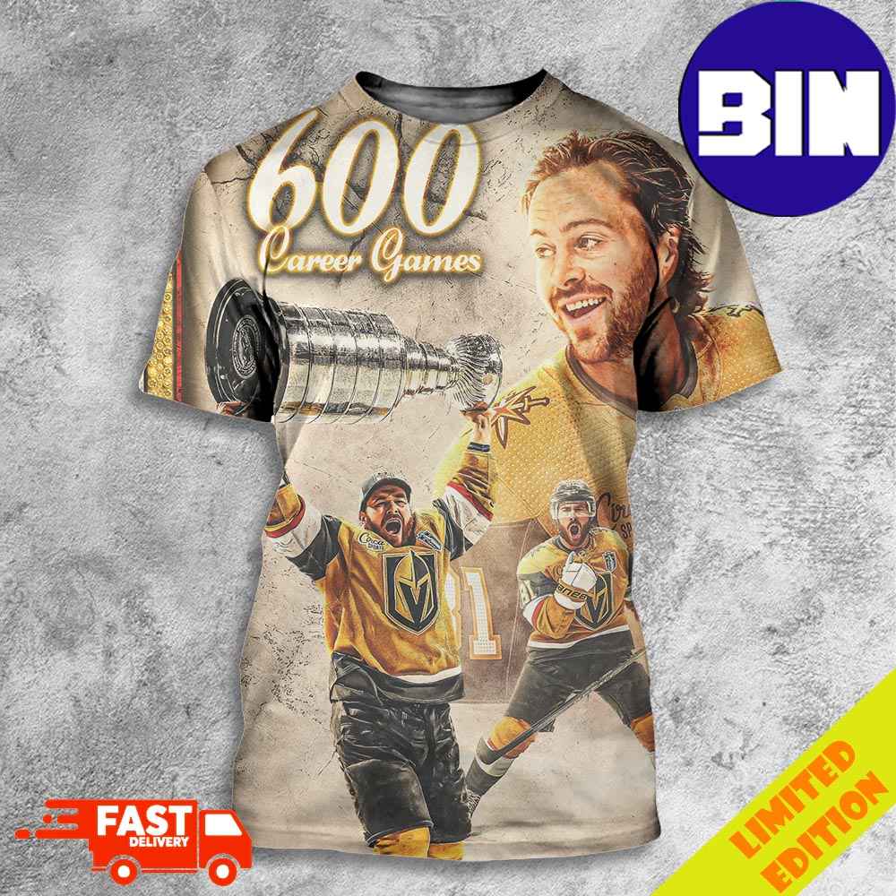 Jonathan Marchessault Of Vegas Golden Knights On Playing In His 600th Career Game Today 3D T-Shirts