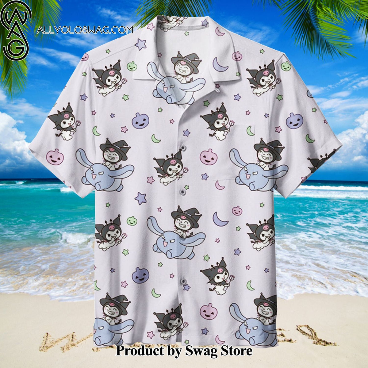 Kuromi Retro Hawaiian Shirt