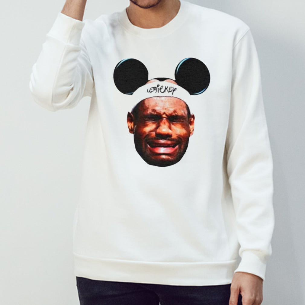 Lebron James LeMickey crying shirt