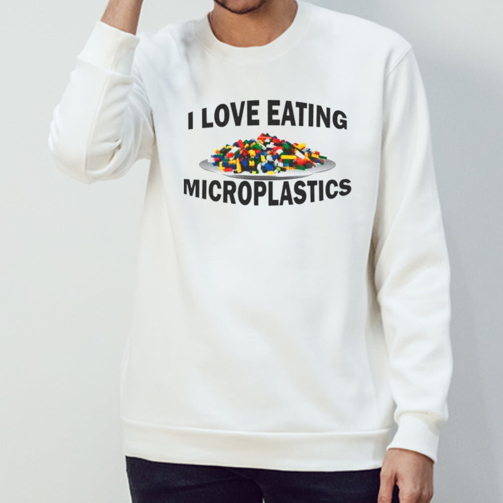Lego I love eating microplastics shirts