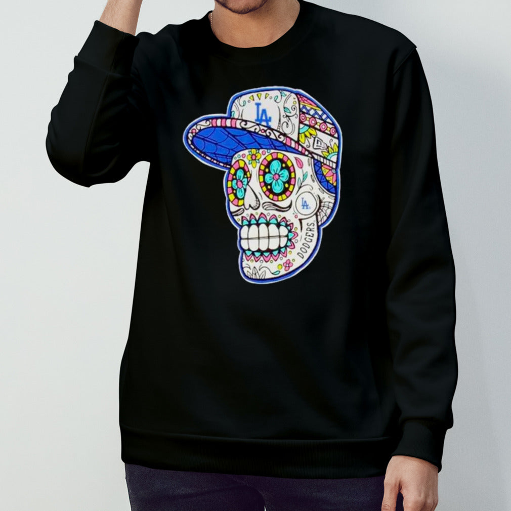 Los Angeles Dodgers sugar skull shirts