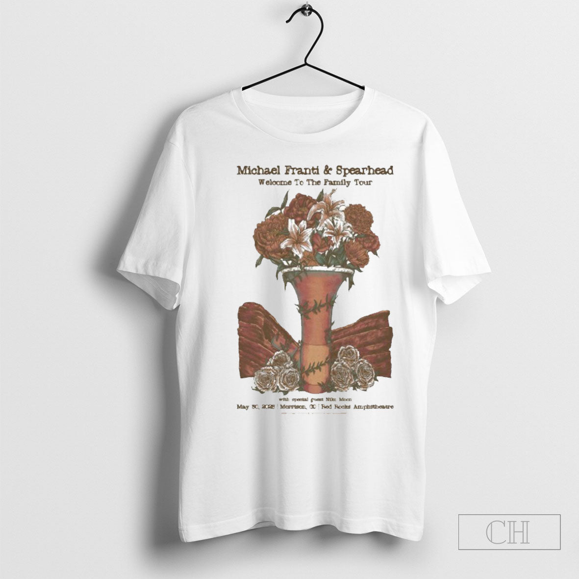 Michael Franti Spearhead Welcome To The Family Tour Morrison Co May 30 2025 Red Rocks Niko Moon T Shirt