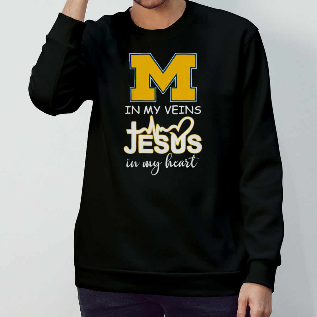 Michigan In My Veins Jesus In My Heart Shirts