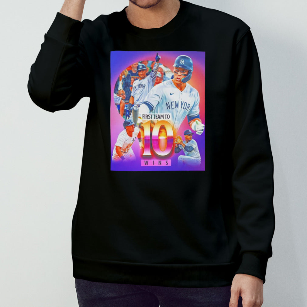 New York Yankees first team to 10 win shirts