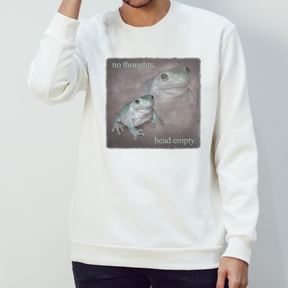 No thoughts head empty frog shirts