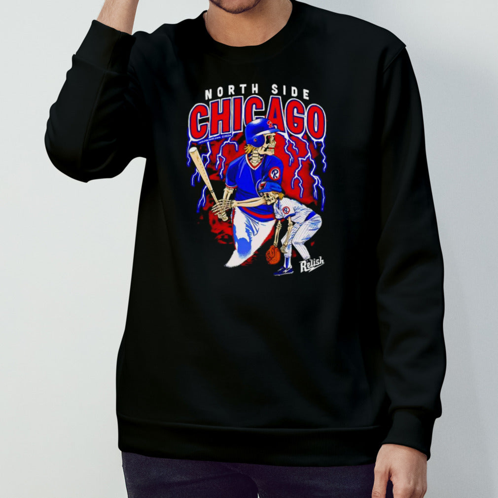 North Side Chicago Baseball skeleton shirt